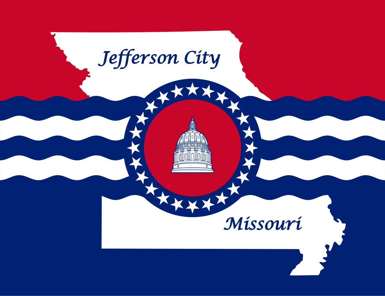 Jefferson City, MO Flag